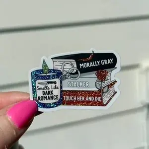 Smells Like Dark Romance Books Crushed Glitter Sticker