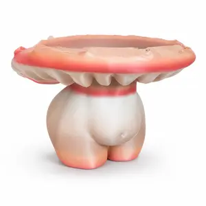 Pink Mushroom Body Planter, 3D Printed Female Mushroom Planter, Goddess Plant Pot, Whimsical Planter, Cottagecore Plant Decor Gift