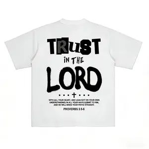 Trust In The Lord T-Shirt | Proverbs 3:5-6 Bible Verse | Christian Streetwear Tee | Oversized Faith Shirt | Religious Gift