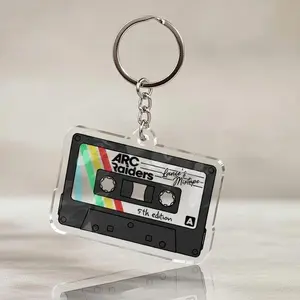 Lance’s Mixtape 5th Edition Gaming Keychain, ARC Raiders Cassette Mixtape Acrylic Charm, Funny Gaming Meme Aesthetic, Game Collectible Accessory, Gift for ARC Raiders Fans, Gift for Gamers