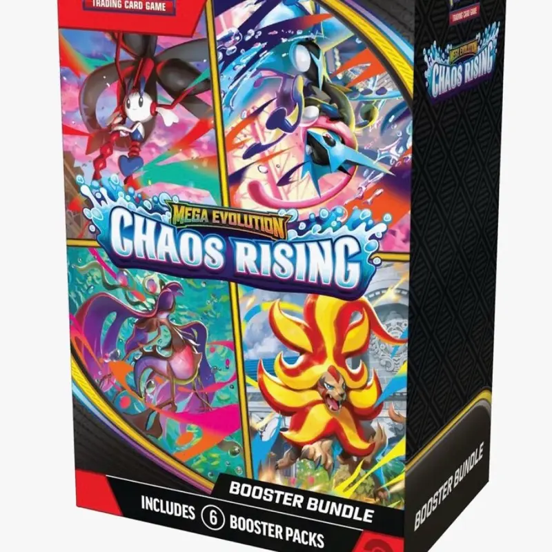 Pokémon TCG Mega Evolution Chaos Rising Booster Bundle – 6 Factory Sealed Packs | Chase Mega Greninja ex! pokemon et