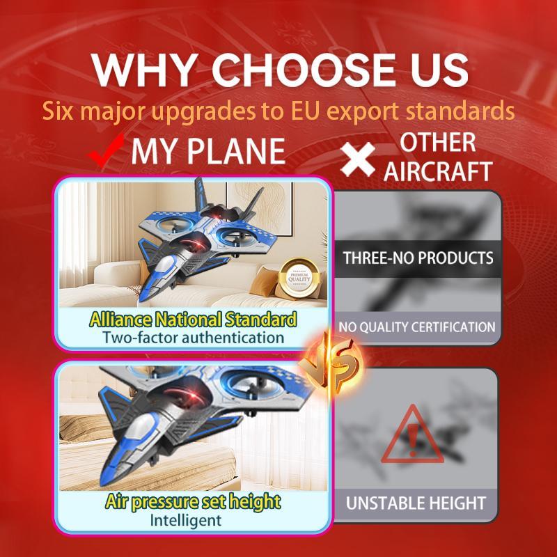 Children's remote control airplanes fixed-wing gliders aerial photography airplanes foam remote control airplanes crash-resistant foam airplanes simple drones suitable for children aged 8-12 Christmas Halloween Thanksgiving gift TongLi