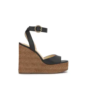 Kamindi Espadrille Wedge in Black