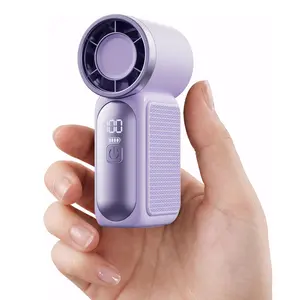 IMOLI Mini Fans, Handheld Portable Turbo Fan, Pocket Fans, 5 Gear High Speed, USB Rechargeable Personal Fan for Travel/Outdoor/Vacation/Concerts, Gift for Women/Girl .