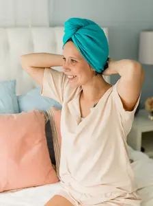 Handmade T-shirt Hair Towel for Curly Hair Cotton Traditional