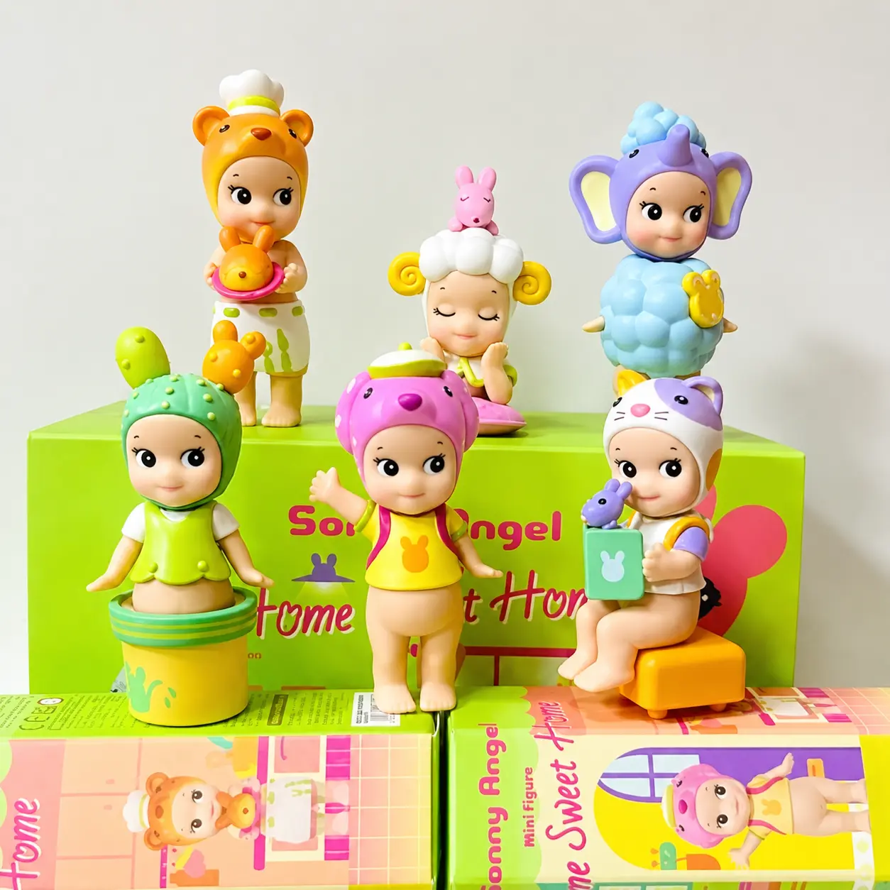Sonny Angel Sweet Home Series - Original Mini Figure/Limited Edition - 1 Sealed Blind Box Random Cute Collectible Figurines Gift for Kids Birthday