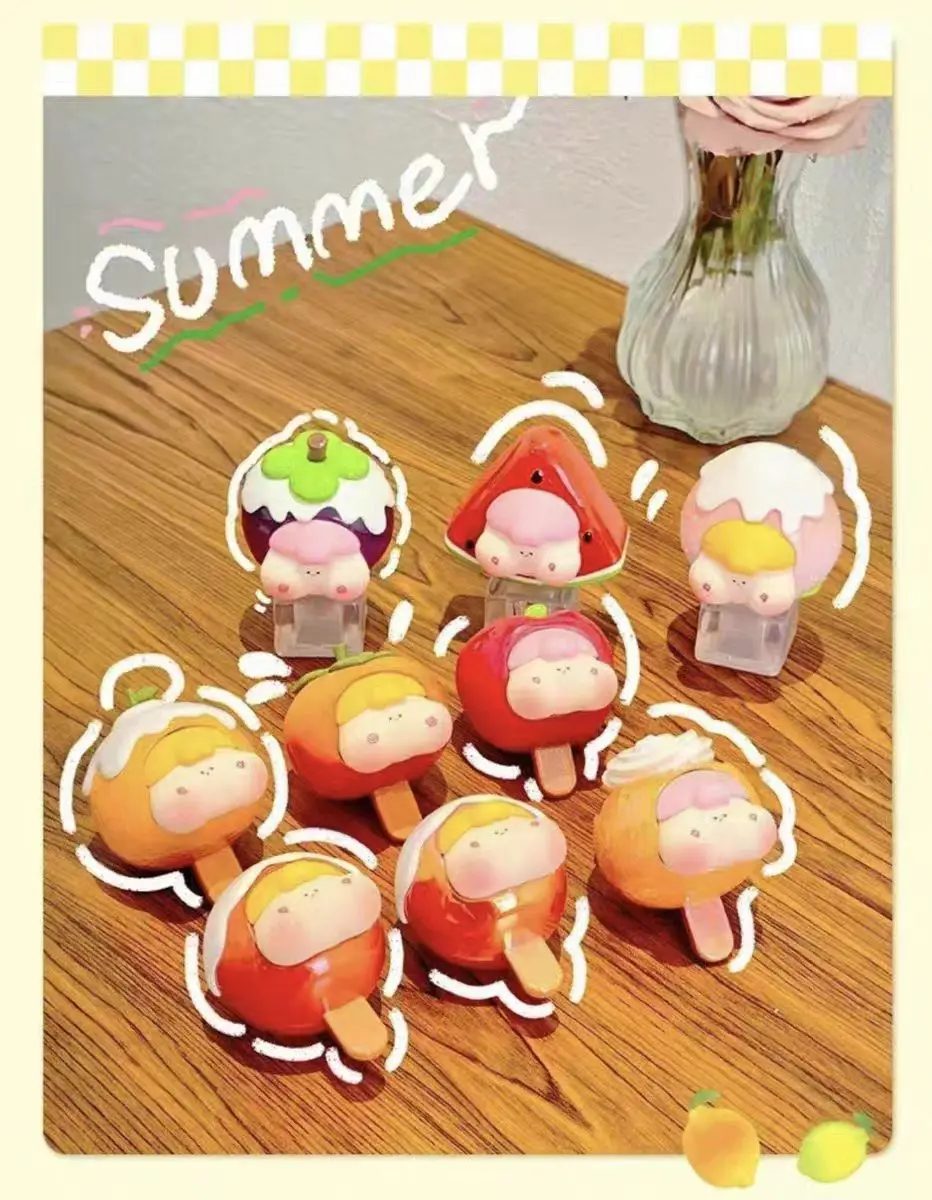 B16- Pibo Fruit Popsicle mini beans Series Blind Boxes Plush Collectibles