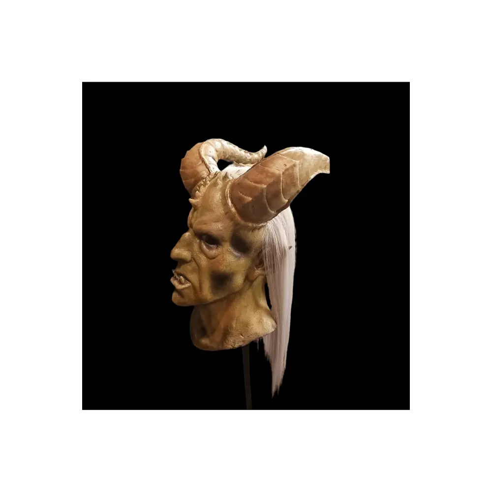 Krampus 3/4 Latex Mask with Horns