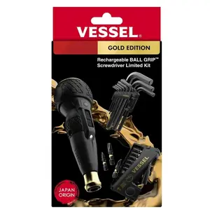 VESSEL Rechargeable Ball Grip Screwdriver Limited Kit (#220USB-11GL-UL1)