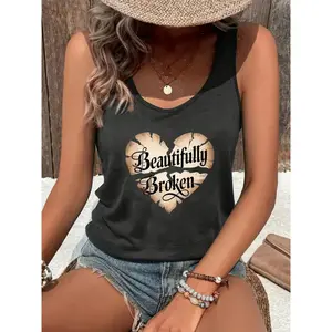 Women's Sourdough Support Statement Sleeveless Tank Top - Humorous "Support Your Local Sourdough Dealer" Baking Tee, Deep Gray Casual Shirt for Spring/Summer, S-XXL Sizes Suitable for Baking Enthusiasts Gift & Casual Attire