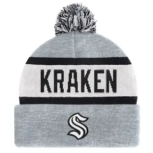 Seattle Kraken Starter x NHL Black Ice Biscuit Skully Pom Knit