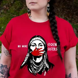 No More Stolen Sisters Shirt, MMIW Awareness Native American T-Shirt, Trendy Shirt For Women