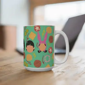 [Sale Up To 40% + Freeship] Bob's Burgers Character Ceramic Mug - 11oz And 15oz - Fun Cartoon Coffee Cup, Gift Mug For All