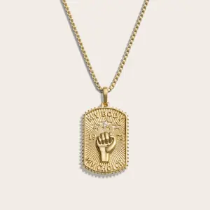 Pro Roe Dog Tag Necklace