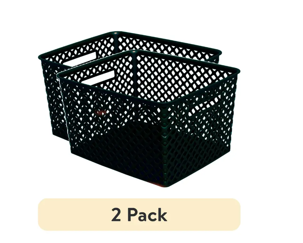Large Black Decorative Storage Basket Large Black Decorative Storage Basket