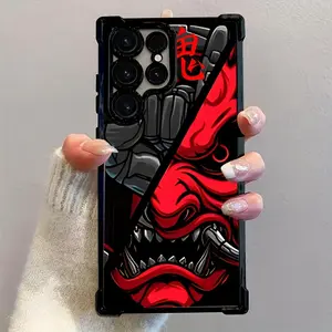 Japan Samurai Mobile Phone Case for Samsung Galaxy S25 S24 S23 S22 Anti-Fall Transparent Soft Back Cover