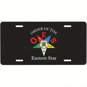 OES Eastern Star License Plate 6 X 12 Inch Design Decorative Car Tag