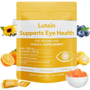 Lutein Gummies – Eye Vitamin and Mineral Supplement with 20mg Lutein & 4mg Zeaxanthin – Gummy Vitamins for Eye Health Support – Naturally Flavored, 60 Gummies Healthcare Fitness