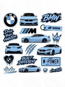 BLUE BMW STICKERS
