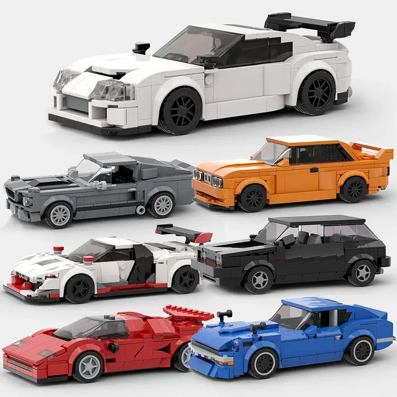 MOC Speed Sports F1 City Racing Car AE86 Building Blocks Brick Vehicle Supercar Fast & Furious1 MK4 Supra Kids Toys Boy