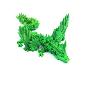 New Hot Selling Handicrafts 3D Printed Crystal Dinosaur Flying Dragon Figurine, Collectible Figurines, Movable Wing Joints, Dragon Egg Model Decorative Item
