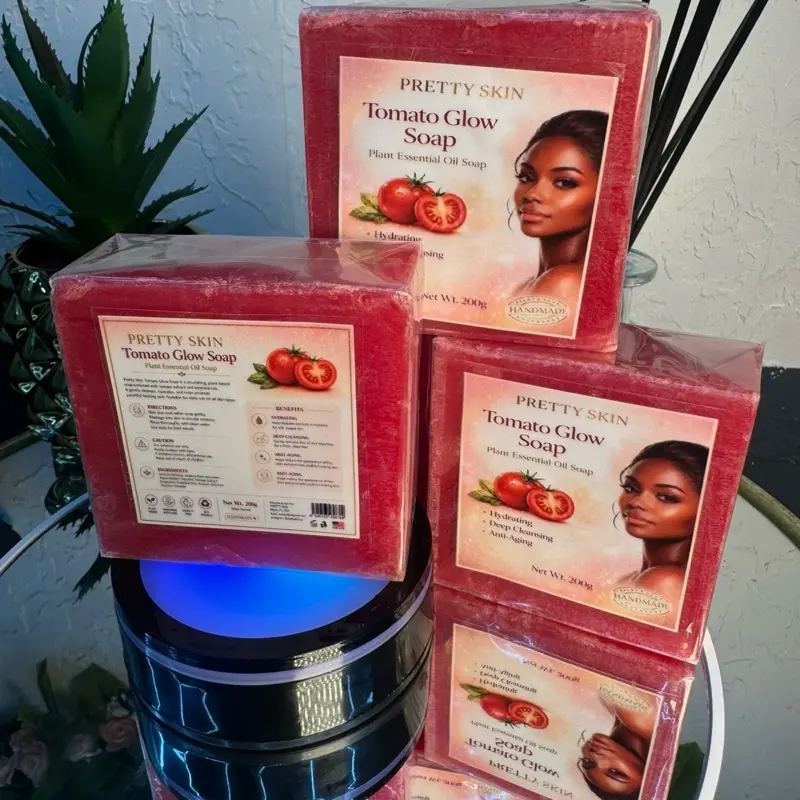 3-Pack for $25 Facial Tomato Glow Cleansing Soap.