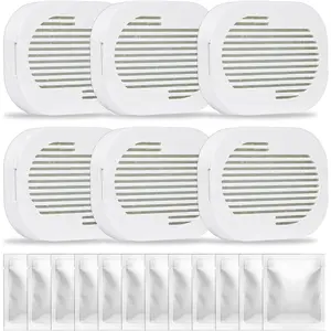 6+12 Pcs Fragrance Boxes Compatible with PetSnowy Snow+ Automatic Cat Litter Box, Includes Refill Beads with Camellia Flowers Scent for Odor Control & Freshness