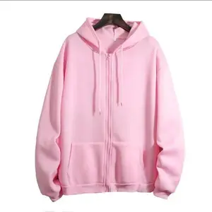 New styleThickened Fleece-Lined Hooded Sweatshirt 2025 Autumn/Winter New Style Loose Fit Solid Color Jacket For Cold Weather Scenario