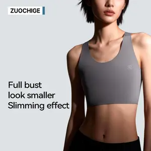 Women's Minimizer Bra Binder in Nylon Fabric for BigBreasts Look Small C-A Size S-6XL Clearance SaleSeamless Underwear Sport Bra