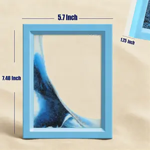 Moving Sand Art, Liquid Bubbler Toy, Flowing Sand Art Picture, Desktop Sensory Toy, Calming Fidget Toy