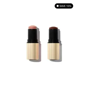 The Cheek Dimension Duo - Includes Cream Stroke Cream Blush Stick & Heat Stroke Cheek Tint