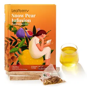 【Today's Deal】Throat Tea Bag for Comforting, Herbal Snow Pear Tea - Sugar-free, caffeine-free, gluten-free, vegan healthy beverage. good herbal remedy