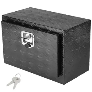 VEVOR Underbody Truck Box, 36x 14x 16 Pickup Storage Box, Heavy Duty Aluminum Diamond Plate Tool Box with Lock and Keys, Waterproof Trailer Storage Box with T-Handle Latch for Truck, Van, TrailerVEVOR Super Brand Day