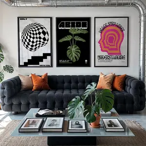 Modern Christian Wall Art Set of 3 Black & White Bible Verse Prints, Maximalist Scripture Posters, Mens Wall Art, Cool Dorm Printables