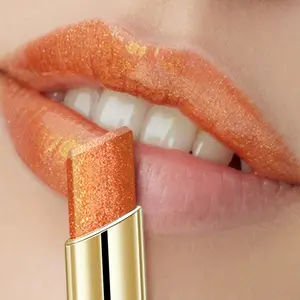 Huasurv Shiny Moisturizing Lipstick, Sparkling Pearl Finish, Metallic Pearl Effect, Long-Lasting Lip Color, Portable Travel Makeup, Party Date Makeup