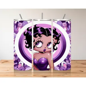 Retro Glam Diva Tumbler - Customizable Stylish Drinkware