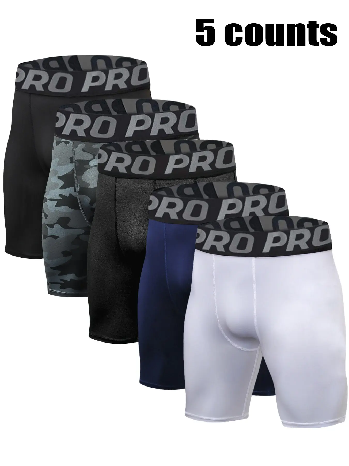 Men's Camo Print Boxer Brief, Breathable Comfy Casual Style Underwear for Daily Wear, Men's Underwear for All Seasons, Camouflage
