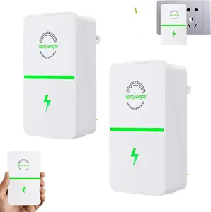 2026 Updated Plug-In Power Box with US Plug,2PCS Electricity Saving Box,Compatible with 90–250V Input Range,Energy Saving Device for Household/Offices