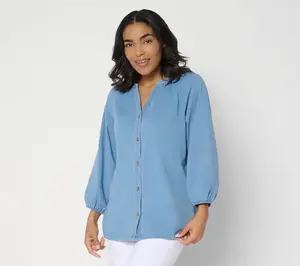Ree by the Pioneer Woman Stretch Slub Jersey Peasant Tunic