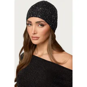 Sequin Knit Beanie