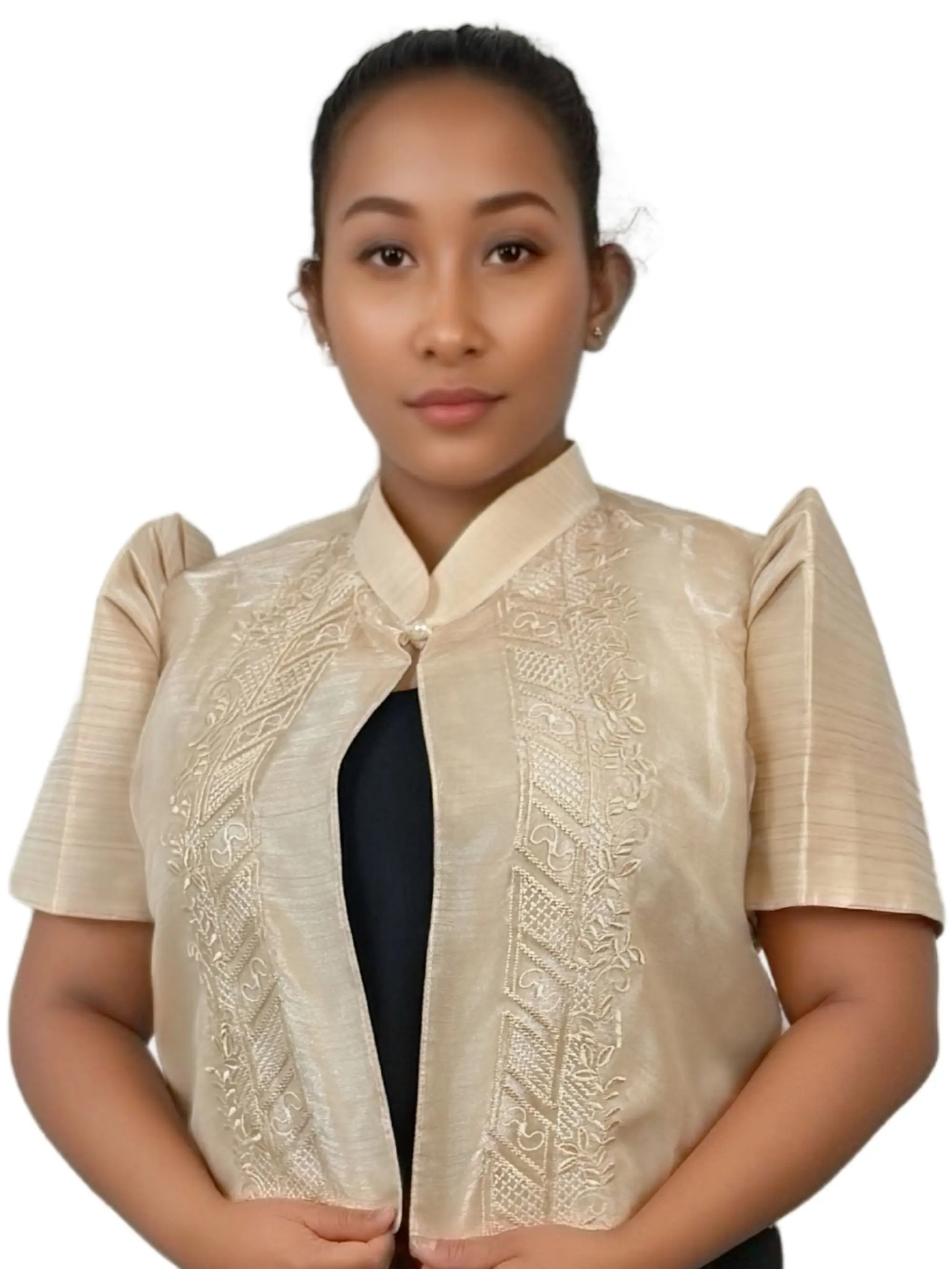 Handmade Kapamilya Filipiniana Bolero for Women; Elegant Bolero Shrug - Order US Size