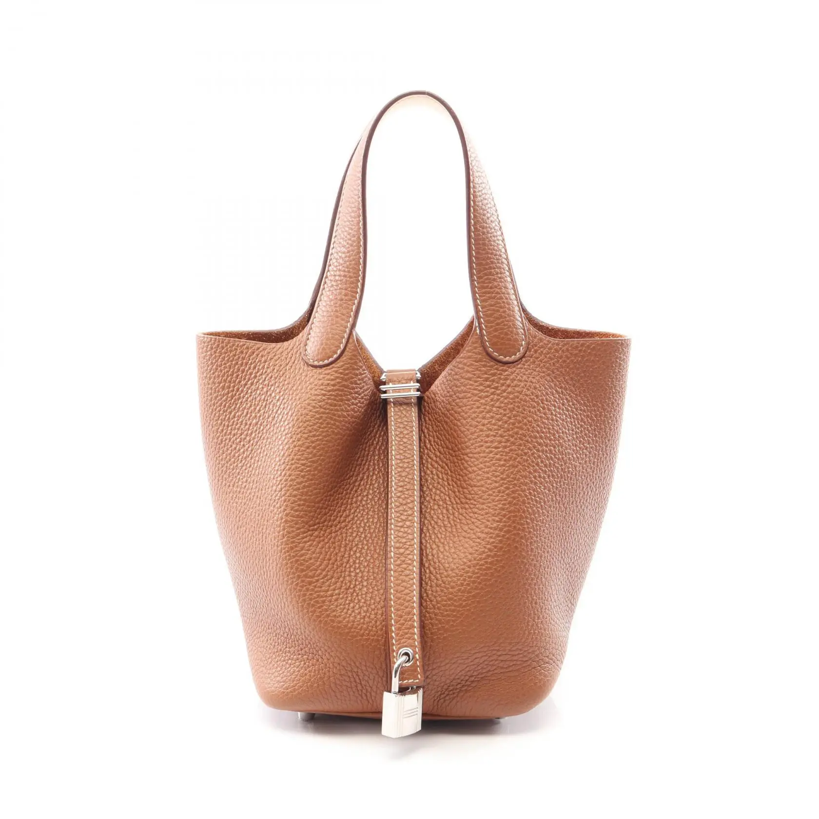 Pre-owned HERMÈS Calfskin Shoulder Bags Hermes Picotin Lock PM Handbag