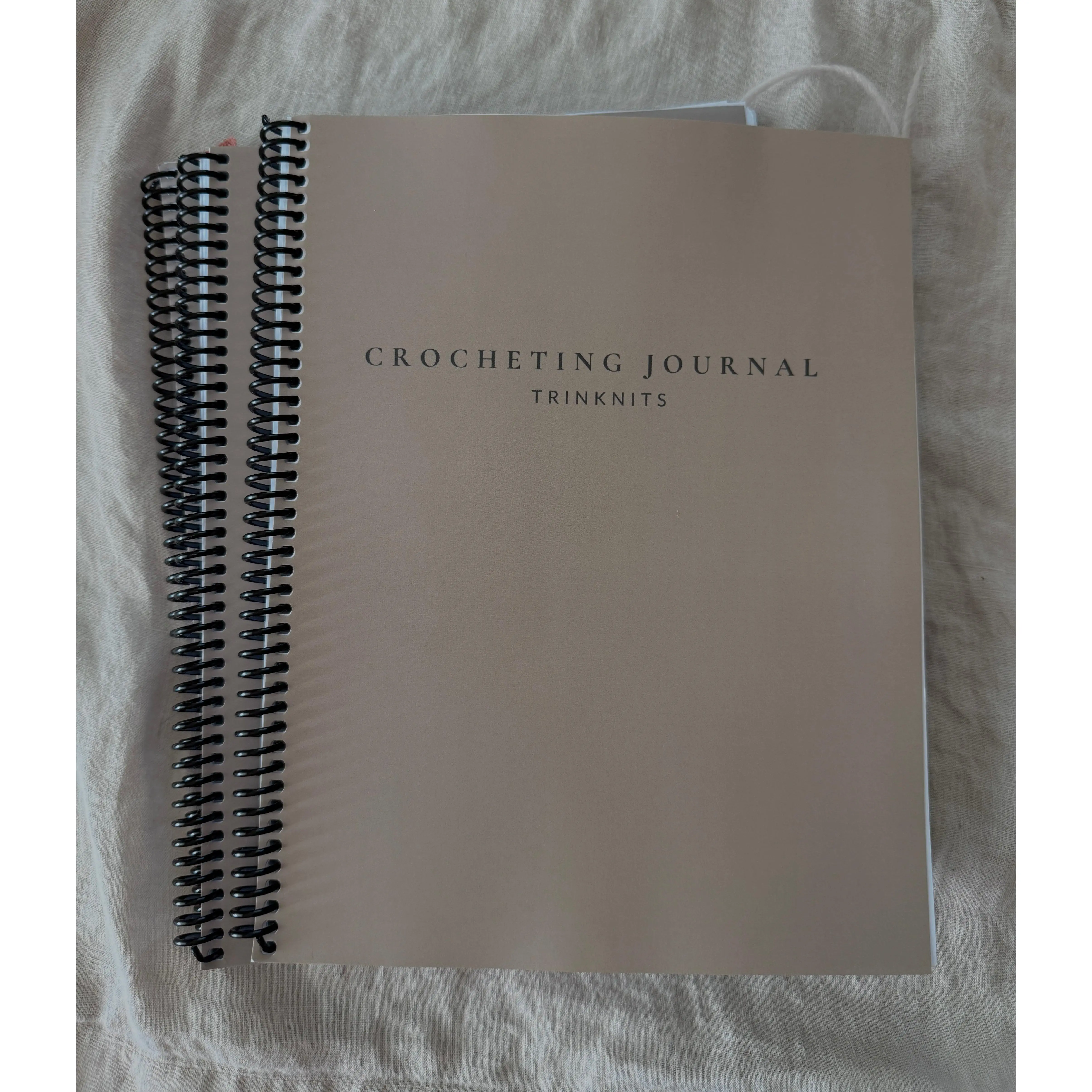 Crocheting Journal - Curated Journal for Crochet Projects Tracking with Dedicated Swatch Area and Minimalist Design