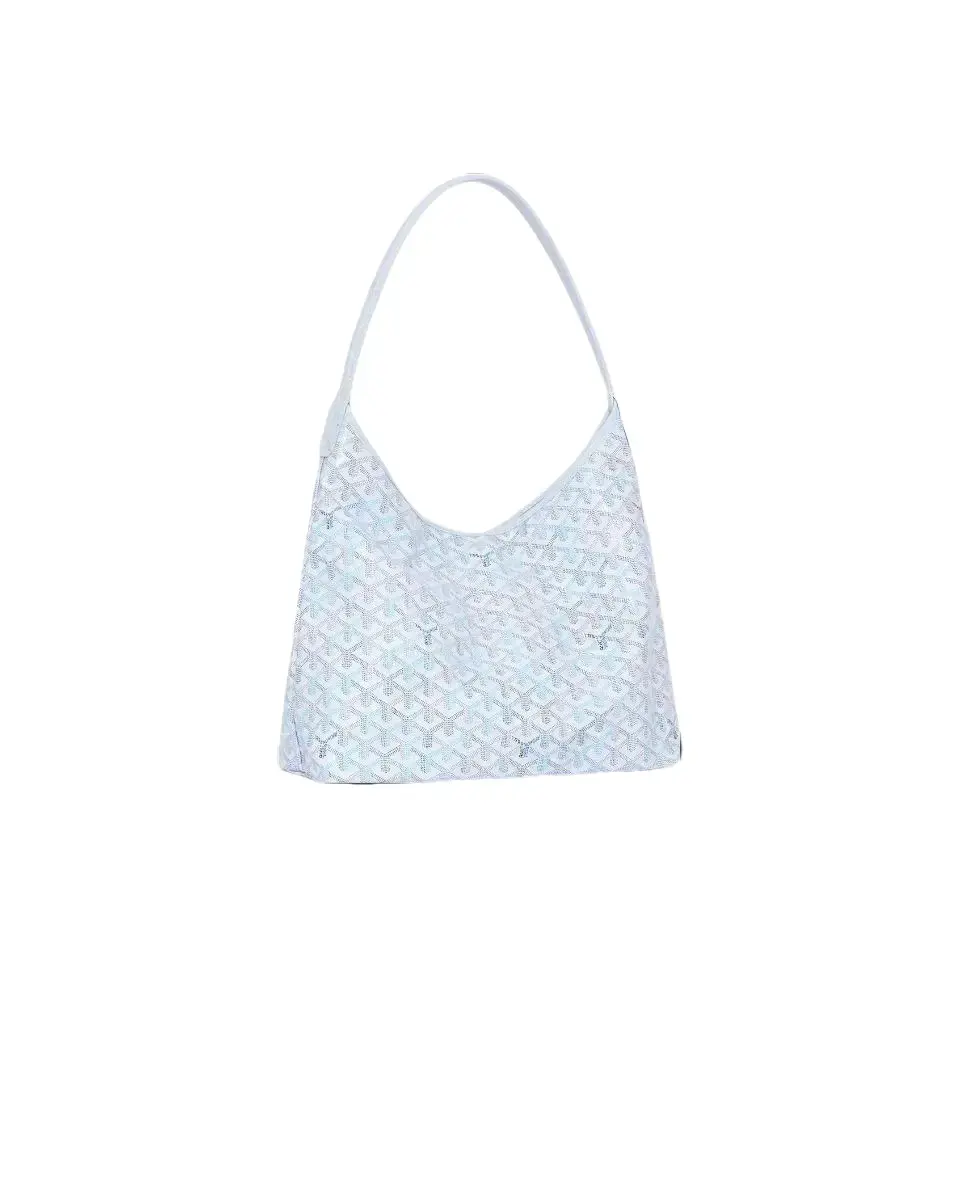 Pre-owned Goyard Bohème Hobo Pearl Grey Shoulder Bag