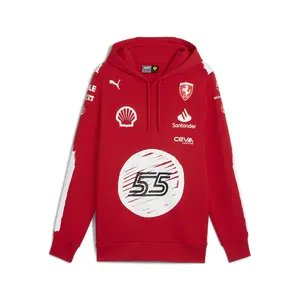 PUMA Mens Scuderia Ferrari X Joshua Vides Replica Hoodie Casual Outerwear Casual Drawstring - Red