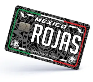 Rojas Credit Card Skin Cover Vinyl Stickers (4 Pack) -Mexican Decal Mexico Car Plate adhesive Rojas