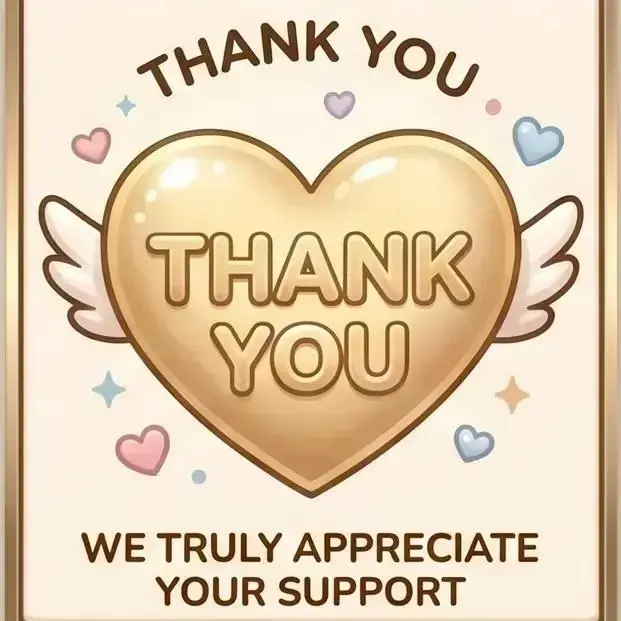 Thank you for your purchase! Please feel free to contact us anytime if you have any questions. Thank you for your support.