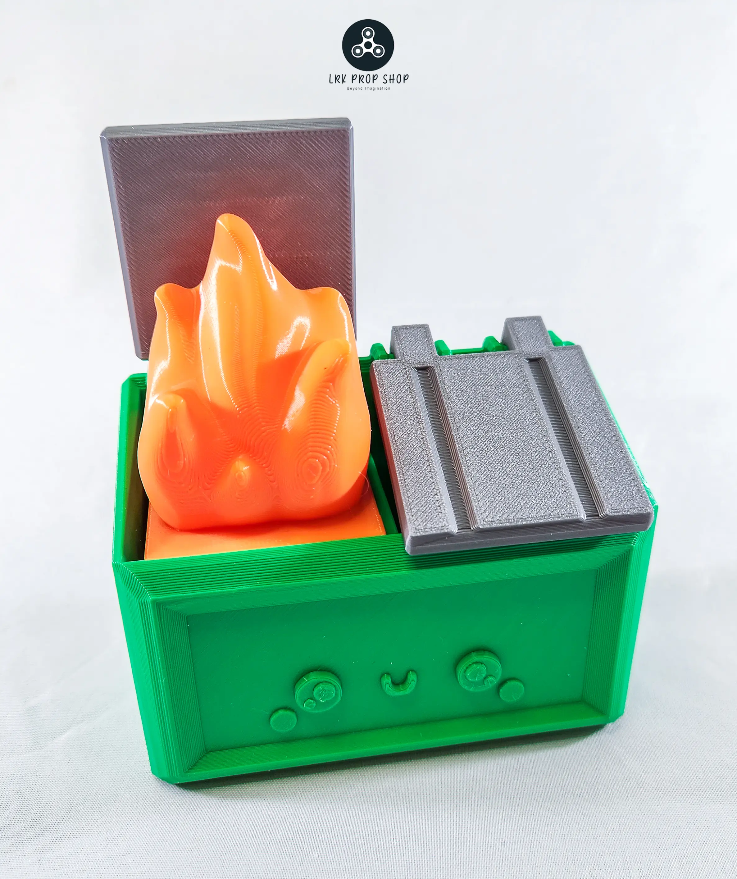Dumpster Fire Desk Figurine - Hot Mess - Dumpster Fire - Choose your color and number of flames! - Dumpster figurine - Desk figure Decor Gift Ornaments