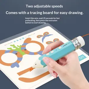 3D Printing Pen for Teens, Adults & Creators , with Free Refill Filaments, Stencil Book & Guide