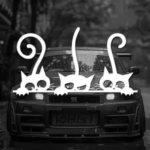 Cat family Stickers，cute&funny for cats lovers ，for cars trucks motorcycles and laptops！ for your car décor